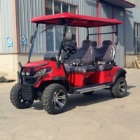 Autobús Turístico Eléctrico de Nuevo Diseño 4x4, Carrito de Golf de 4+2 Plazas con Batería en Venta