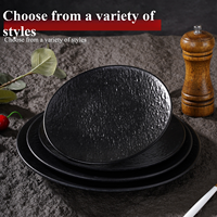 Design classique personnalisé rond durable 8 pouces bambou ménage réutilisable mélamine assiettes