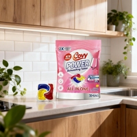 COVY 36 pastilles de détergent lave-vaisselle biodégradables écologiques 17g, comprimés double couche, parfum personnalisé, nettoyage puissant 30+