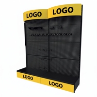 Estante de Exhibición de Herramientas de Metal Resistente Personalizado, Estantería para Ferretería