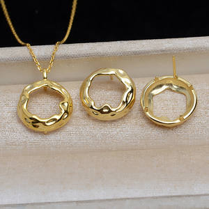 Ensemble de pendentifs en argent S925, couronne baroque stéréoscopique, crochet d'oreille, plateau vide en forme de perle 9-14 pour la fabrication de bijoux DIY, emballé dans un sac - 4174 - Product Image 2