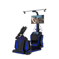 Precio de Fábrica Artbel 9D VR Simulador de Tiro con Controlador de Pistola Gatling Metálica para Interiores, Máquina de Juego de Realidad Virtual para Parque de Aventuras