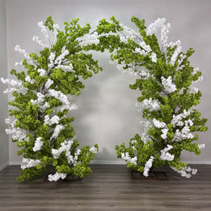DKB Venta al por Mayor de Fábrica, Soporte de Flores Artificiales de Fibra de Vidrio Rosa y Blanco para Interiores, Arco de Árbol de Flores de Cerezo, Decoración para Fiestas y Bodas - Product Image 1