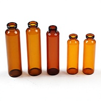 Flacons cylindriques en verre brun de 10 ml, flacons d' aliquotés, flacons pour compléments alimentaires liquides oraux, sur mesure
