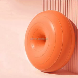 Forma de manzana 50-60Cm 1/2 Pvc Yoga Donut Pilates Ejercicio Bola Estabilidad Semi Gym Donut Half Fit Fitness Yoga Ball Silla - Product Image 5
