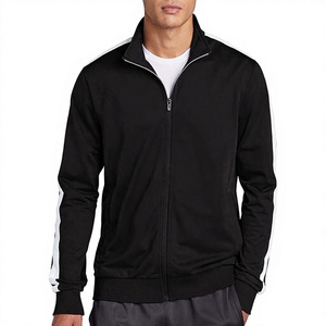 Veste bomber en polyester à fermeture éclair intégrale pour homme, col montant, séchage rapide, collection hiver 2024, personnalisable OEM, vente en gros - Carewear Sports - Product Image 1