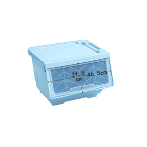 Plastic Stackable Saving Place Front Open Storage Box Plastic Storage Bin