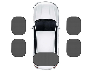 Pare-soleil de voiture, lot de 4 pare-soleil universels adhésifs pour fenêtre latérale, protection contre l'éblouissement du soleil et les rayons UV, 98% des voitures - Product Image 3