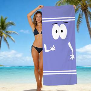 Beach Towel <b>Extra</b> <b>Large</b> 27.5x59 Inch Quick Dry Lightweight Compact Travel Swimming Pool 250gsm Solid Color Machine - Product Image 3