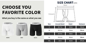 Tissu en coton fin pour la durabilité et la douceur Caleçons pour hommes personnalisés Caleçons respirants sans couture pour hommes se sent <span class=keywords><strong>comme</strong></span> <span class=keywords><strong>des</strong></span> sous-vêtements en soie - Product Image 5