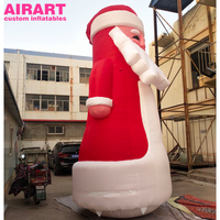 Figurine de Noël gonflable, Père Noël à barbe blanche, décorations gonflables pour les fêtes, pour un joyeux nouvel an