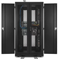 Armoire de serveur à porte en maille ventilée, 12U-42U, armoire réseau 19 pouces avec roulettes, personnalisable pour centre de données et bureau
