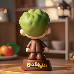 تمثال بوبلهيد مخصص بصورة فاكهة من الراتنج بطول 7 بوصات مصنوع يدويًا بتصميم حيوي لتزيين السيارة والمنزل وكهدايا ترويجية - Product Image 6