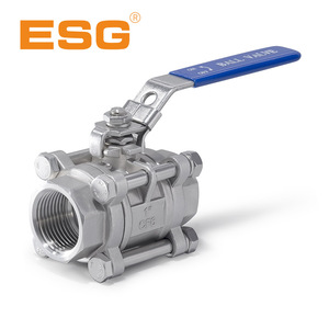 บอลวาล์วสแตนเลสสามชิ้น ขนาด 1 นิ้ว เกลียว 304 สำหรับน้ำอุณหภูมิปกติ - Product Image 3