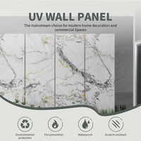 Paneles Decorativos de Pared de Piedra de Mármol UV, Azulejos Flexibles Decorativos de PVC para Interiores, Revestimiento Interior Ligero, Paneles para Paredes de TV