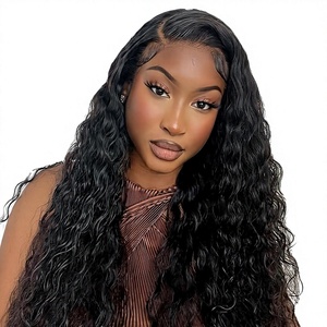 Extensiones de Cabello Humano Indio Natural de Alta Calidad al por Mayor, Ondulado y Rizado, No Remy, Doble Trama a Máquina - Product Image 1