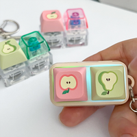 Custom Fidget Clicker Keychain Sublimation Printing Make Your Own Design For Promotion Wholesale Gift Stress Release