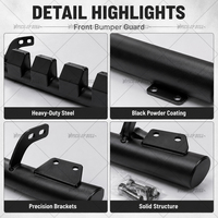 Pare-buffle avant 4x4 spécifique pour pick-up D-Max, même style compatible avec Navara NP300 et VW Amarok, protection extérieure