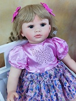 Tamaño de cuerpo completo Silicona Real Encantadora Princesa Realista Viva Boneca Bebe Muñeca de silicona realista