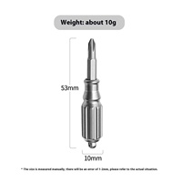 Mini tournevis magnétique en alliage de titane Torx à fente Portable EDC petite boîte à outils tournevis à paume Portable acier plastique