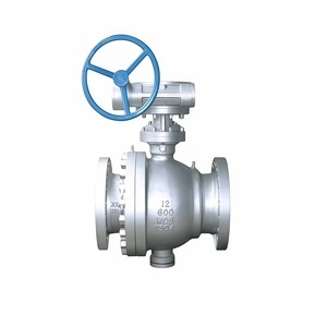 Bille fixe en acier au carbone WCB de qualité supérieure, conforme à la norme ANSI, avec boîte de vitesses à deux pièces pour l'étanchéité des médiams aqueux - Product Image 3