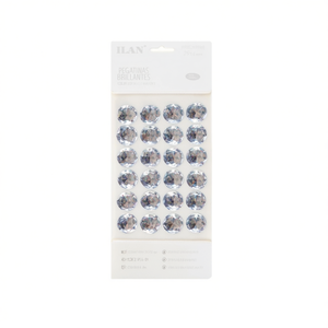 Adesivi con Strass Ilan, 24 Pezzi, Colore 01 Trasparente, Pegatinas Brillantes Rotonde - Product Image 1