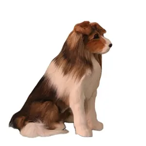 Real Size Dog Doll Simulation Shepherd Dog Model Doll Kids Decoration Life Size Dolls Toy Parts