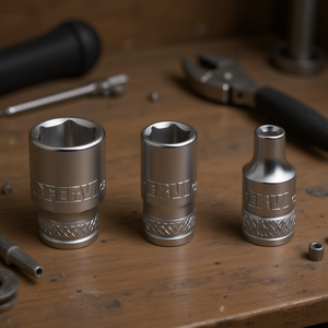 Fervi Hexagon <b>Socket</b> Wrench Normal Series 1/4 Inch Drive Metric Set - Product Image 3