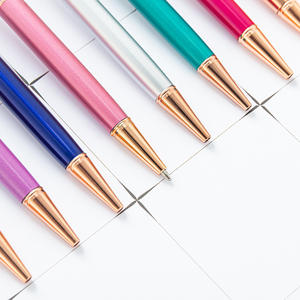 Nouveau design – Stylo bille en métal orné de cristaux avec logo personnalisé, pointe 1,0 mm – Style professionnel fantaisie pour la publicité et les fournitures de bureau - Product Image 4