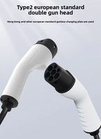 Nouveau câble d'extension de borne de recharge pour véhicules électriques, norme européenne, double connecteur mâle-femelle, 7 kW/32, pistolet de recharge
