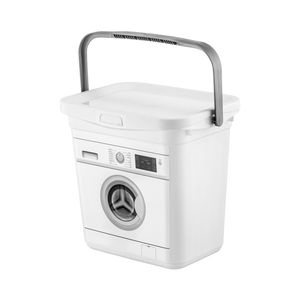 Contenedor de Almacenamiento de Detergente Multicompartimento Rectangular de 6L, Plástico PP Ecológico, Organizador de Artículos de Limpieza para el Hogar con Asa - Product Image 1