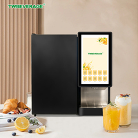 Sistema de Venta Inteligente IoT con Pantalla Táctil LED Grande de 21.5 Pulgadas, Máquina de Refrigeración Integrada, Dispensador de Bebidas, Dispensador de Jugos para Tiendas