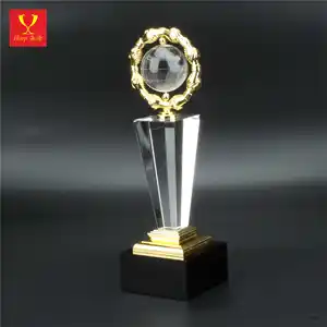 Wholesale Creative K9 Crystal Metal Crystal Trophy Awards Custom Business Gift 3d Laser Engrving Crystal Trophies