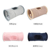Tunnel pour chat en feutre polyester pliable, écologique, durable, toutes saisons, pour chatons, jeu, chasse, cachette, interactif