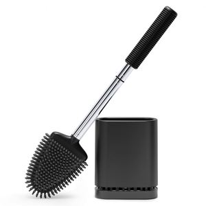 Ensemble de brosses WC murales en silicone, sans angle mort, sans perçage, en plastique – Article transfrontalier très populaire - Product Image 6