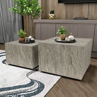 Table basse moderne simple en bois MDF pour intérieur extérieur pour hôtels restaurants salons chambres à coucher ensemble de table vente en gros