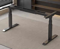 Bureau d'ordinateur intelligent élévateur électrique en bois massif Design ergonomique moderne pour la maison Bureau d'étude à double moteur et jeux