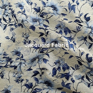 नई लड़कियों की शादी काले गुलाबी रंग के सुंदर फूल ब्रोकेड जैक्वार्ड डमस्क कपड़े 100% पॉलिएस्टर नरम हाथ की भावना - Product Image 5