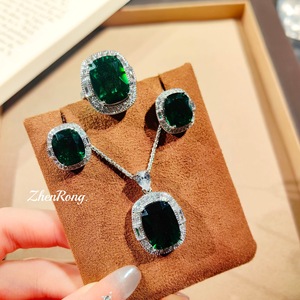 New Arrival Pure <b>Silver</b> Minimalist Shiny Rhinestone Jewelry <b>Set</b> Anniversary Daily Wear Birthday Wedding Gift for Women - Product Image 1