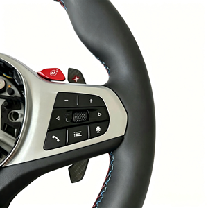 Volante de Cuero con Fibra de Carbono para Modelos <span class=keywords><strong>BMW</strong></span> G20 G38 128 240 320 525 530 540 640 730 740 SUPRA - Product Image 4