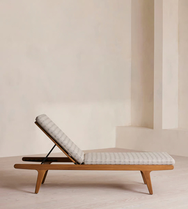 Muebles de teca natural duraderos y multifuncionales de lujo moderno de alta calidad, silla de salón para tomar el sol para jardín al aire libre - Product Image 2
