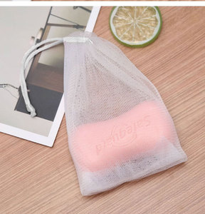 Bolsas de jabón exfoliante de alta calidad, bolsa de jabón de malla, bolsas protectoras de jabón de red de espuma de burbujas para limpieza facial corporal - Product Image 1