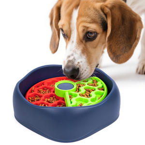 Three-Layer Rotating Slow Feeding Oval PP Durable Anti-Choke and Anti-Tumble Pet Bowl for Dogs and Cats - Product Image 5