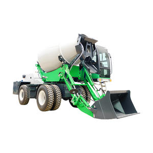 Automatiquement opération petit mélangeur concret 4 roues auto chargement camion malaxeur à béton - Product Image 5