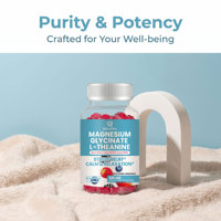 Gummies personnalisées Qbioflex au glycinate de magnésium avec L-théanine, sans mélatonine, pour adultes, compléments pour le sommeil