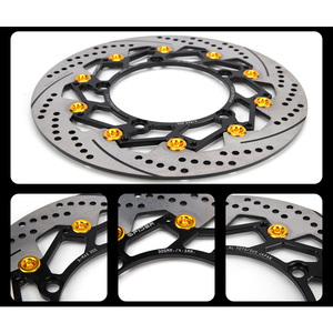 Adaptateur d'étrier de frein à disque flottant en aluminium modifié pour roue avant Code 300MM pour <span class=keywords><strong>Yamaha</strong></span> XMAX300 Condition Nouveau - Product Image 5