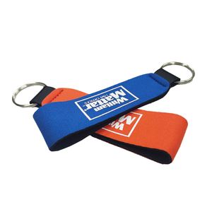 Custom Logo Printed Wristlet Keychain Neoprene Hand Wrist <b>Lanyard</b> Keyring <b>Key</b> Chains <b>for</b> Women Men Kids - Product Image 3