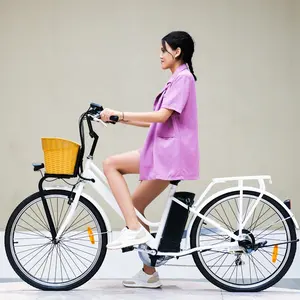 Vélo électrique pas cher pour femmes, bicyclette de ville à moteur, populaire dans l'union américaine amazon 2022