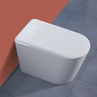 WC intelligent à chasse automatique avec capteur automatique, bidet intégré, cuvette de toilette, fonctionnement automatique, toilette intelligente avec télécommande