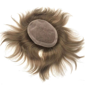 LONGFOR <span class=keywords><strong>BQ</strong></span> Hombres tupé Color claro Las mejores pelucas de cabello humano Tupé Encaje <span class=keywords><strong>HD</strong></span> - Product Image 4